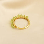 Labradorite, Citrine, Pyrite and Ruby Beaded Rings - La Vitá Jewels