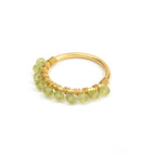 Labradorite, Citrine, Pyrite and Ruby Beaded Rings - La Vitá Jewels