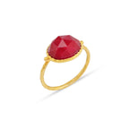 Ruby Gemstone Statement Ring - La Vitá Jewels