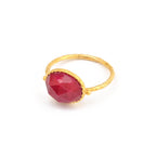 Ruby Gemstone Statement Ring - La Vitá Jewels