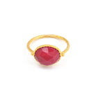 Ruby Gemstone Statement Ring - La Vitá Jewels