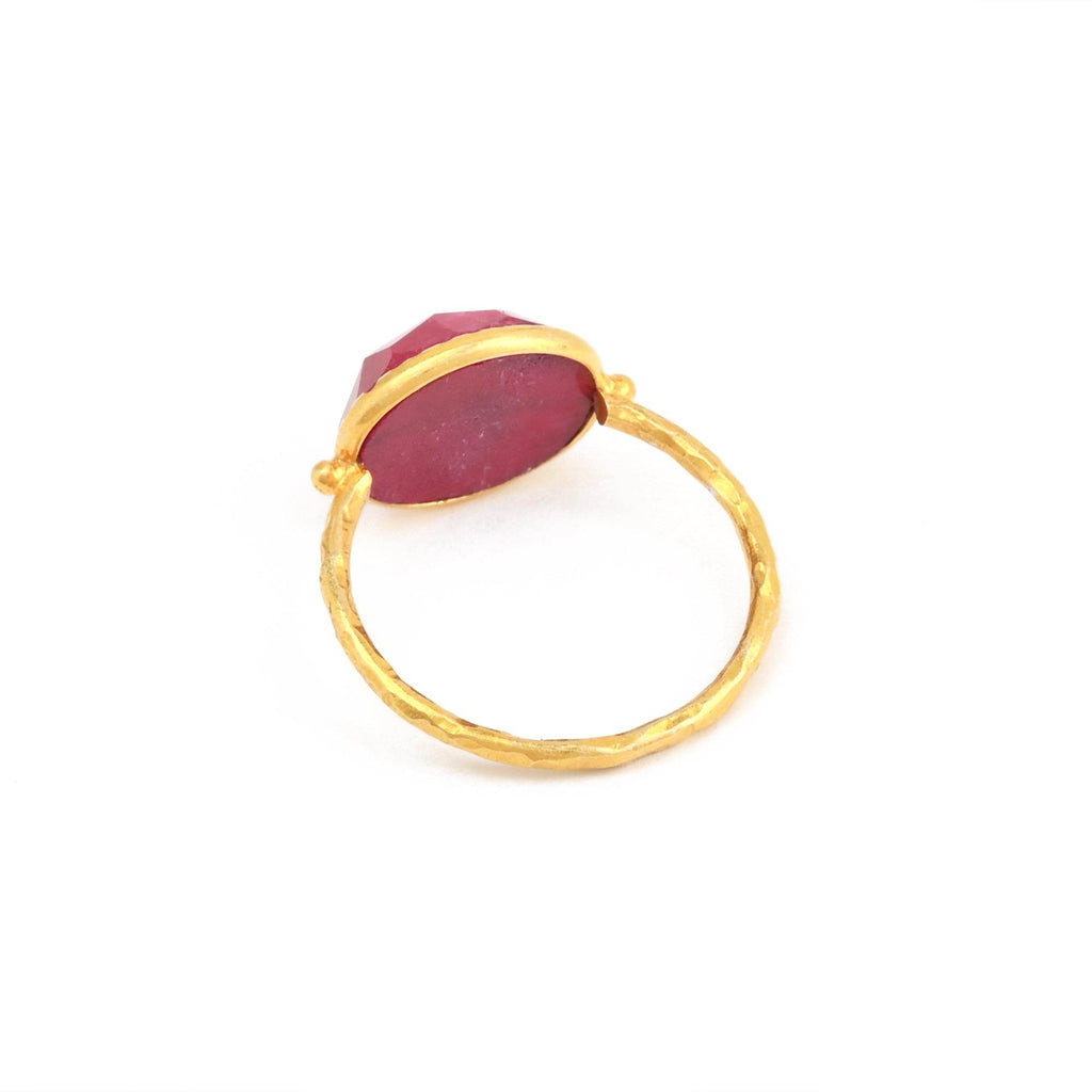 Ruby Gemstone Statement Ring - La Vitá Jewels