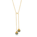 Lariat Style Labradorite Necklace - La Vitá Jewels