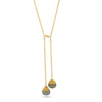 Lariat Style Labradorite Necklace - La Vitá Jewels