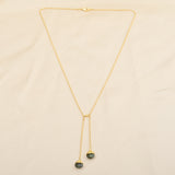 Dual Labradorite Lariat Necklaces