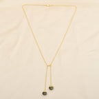 Lariat Style Labradorite Necklace - La Vitá Jewels