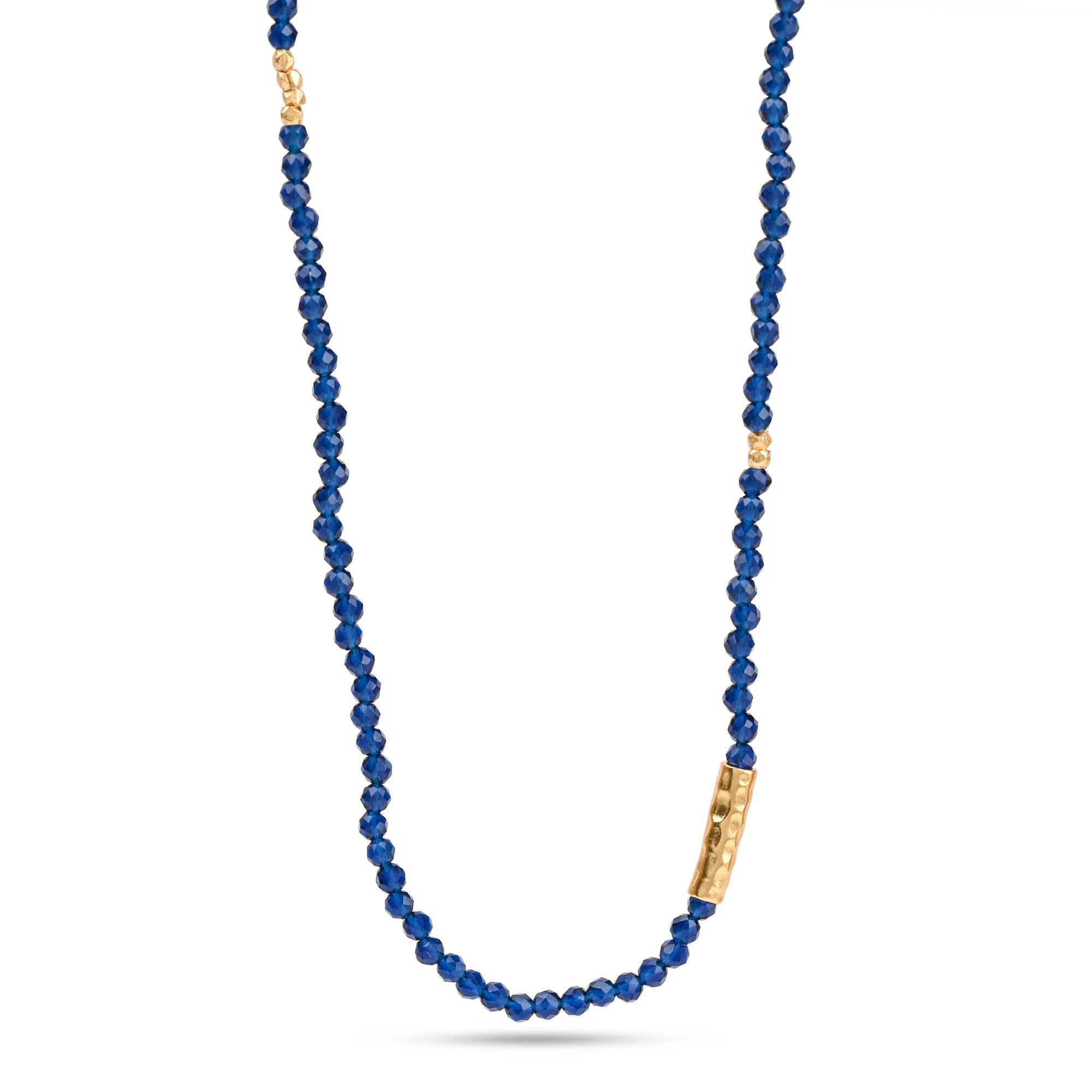 Dark Blue Beads Necklaces - La Vitá Jewels
