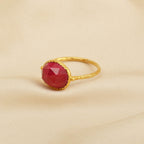 Ruby Gemstone Statement Ring - La Vitá Jewels