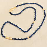 Dark Blue Beads Necklaces