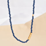 Dark Blue Beads Necklaces