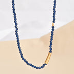 Dark Blue Beads Necklaces - La Vitá Jewels