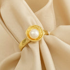 Sterling Silver Pearl Gemstone Statement Rings - La Vitá Jewels