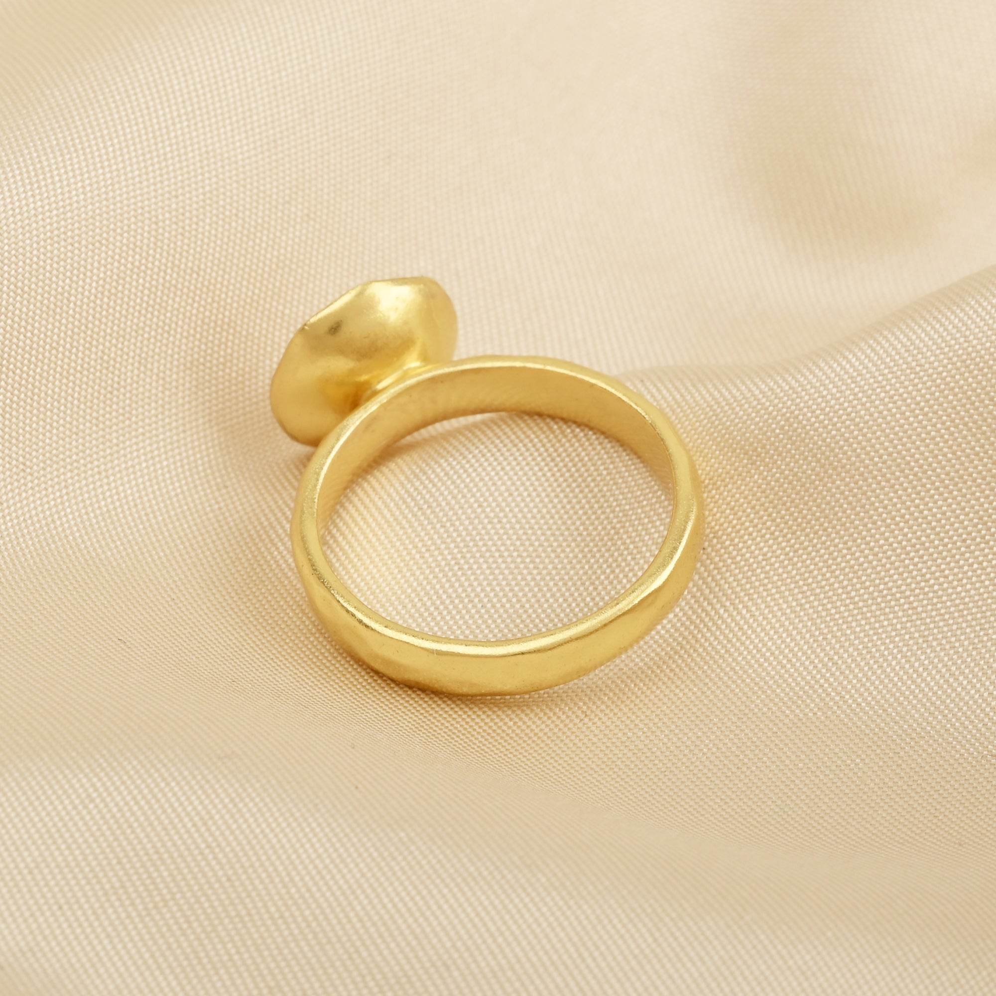 Sterling Silver Pearl Gemstone Statement Rings - La Vitá Jewels