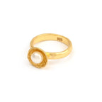 Sterling Silver Pearl Gemstone Statement Rings - La Vitá Jewels