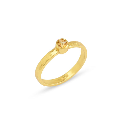 Citrine, Peridot, and Iolite Gemstone Rings in Sterling Silver - La Vitá Jewels