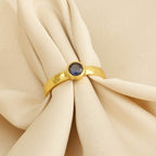 Citrine, Peridot, and Iolite Gemstone Rings in Sterling Silver - La Vitá Jewels