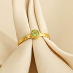 Citrine, Peridot, and Iolite Gemstone Rings in Sterling Silver - La Vitá Jewels