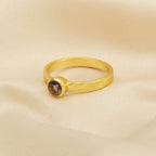 Citrine, Peridot, and Iolite Gemstone Rings in Sterling Silver - La Vitá Jewels