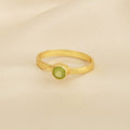 Citrine, Peridot, and Iolite Gemstone Rings in Sterling Silver - La Vitá Jewels