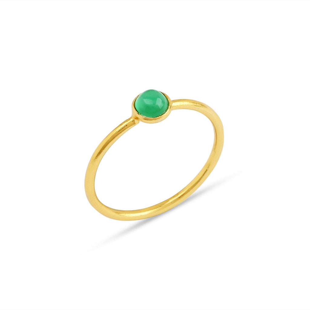 Sterling Silver Multi Gemstone Minimalist Rings - La Vitá Jewels