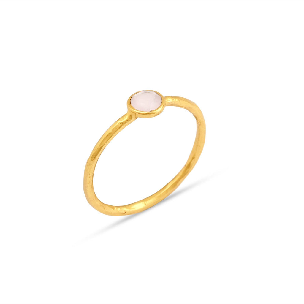 Sterling Silver Multi Gemstone Minimalist Rings - La Vitá Jewels