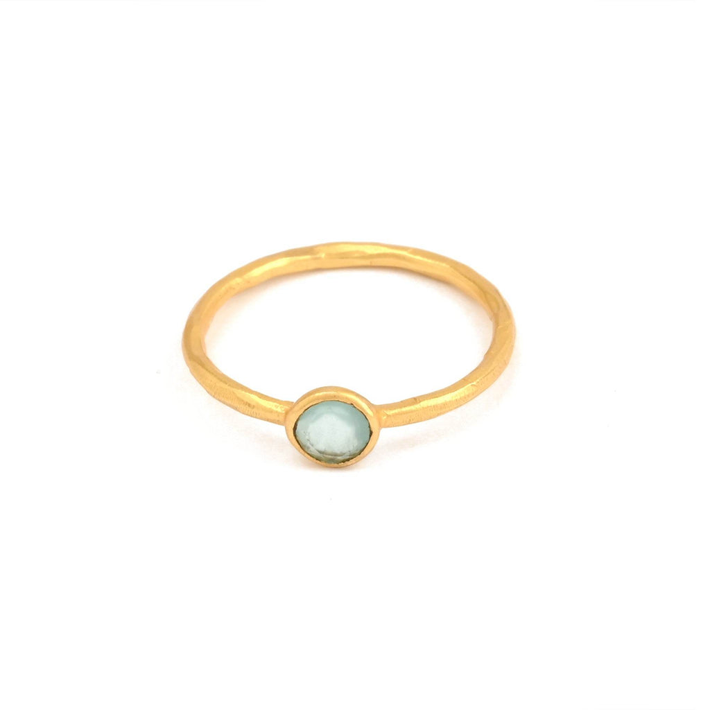 Sterling Silver Multi Gemstone Minimalist Rings - La Vitá Jewels