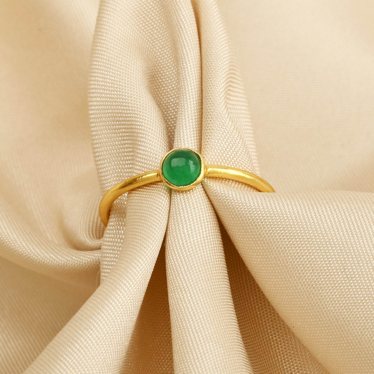 Sterling Silver Multi Gemstone Minimalist Rings - La Vitá Jewels