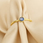 Sterling Silver Multi Gemstone Minimalist Rings - La Vitá Jewels