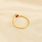 Sterling Silver Multi Gemstone Minimalist Rings - La Vitá Jewels