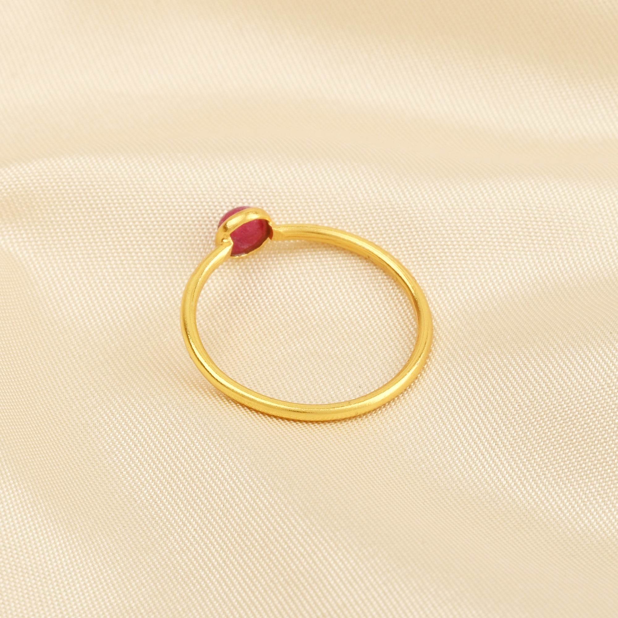 Sterling Silver Multi Gemstone Minimalist Rings - La Vitá Jewels