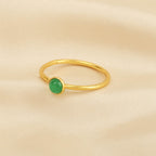 Sterling Silver Multi Gemstone Minimalist Rings - La Vitá Jewels