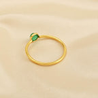 Sterling Silver Multi Gemstone Minimalist Rings - La Vitá Jewels