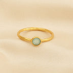 Sterling Silver Multi Gemstone Minimalist Rings - La Vitá Jewels