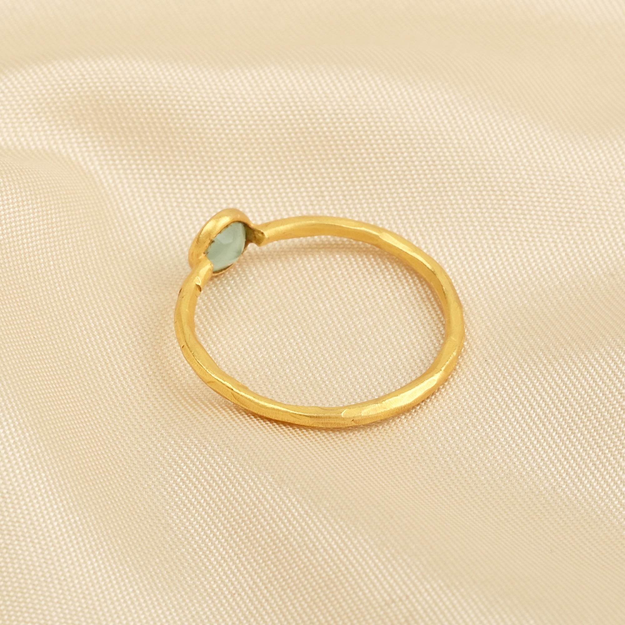 Sterling Silver Multi Gemstone Minimalist Rings - La Vitá Jewels