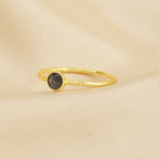 Sterling Silver Multi Gemstone Minimalist Rings - La Vitá Jewels