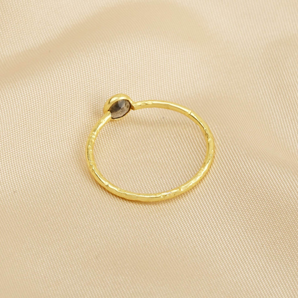 Sterling Silver Multi Gemstone Minimalist Rings - La Vitá Jewels
