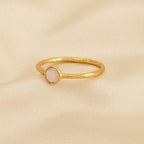 Sterling Silver Multi Gemstone Minimalist Rings - La Vitá Jewels