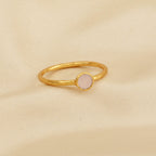 Sterling Silver Multi Gemstone Minimalist Rings - La Vitá Jewels