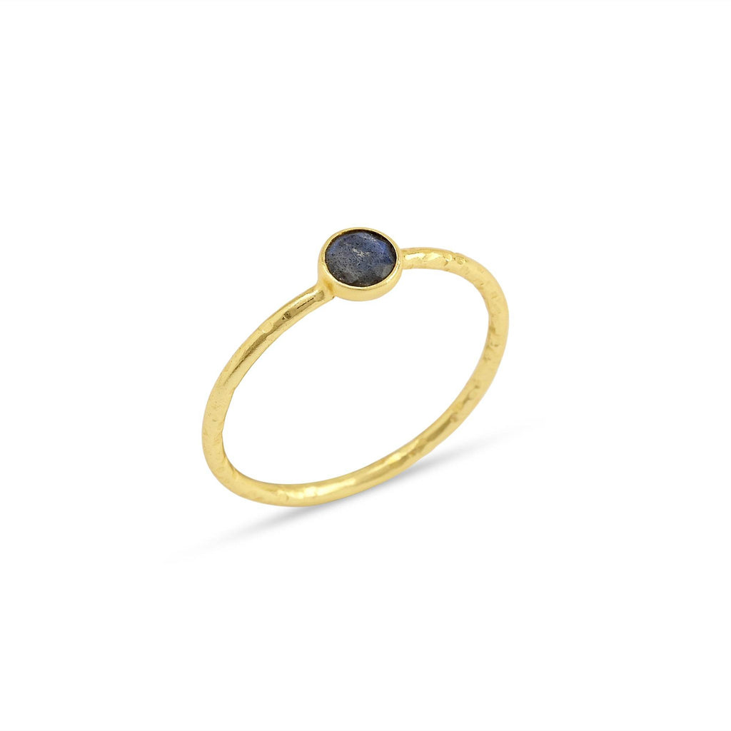 Sterling Silver Multi Gemstone Minimalist Rings - La Vitá Jewels