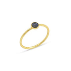 Sterling Silver Multi Gemstone Minimalist Rings - La Vitá Jewels