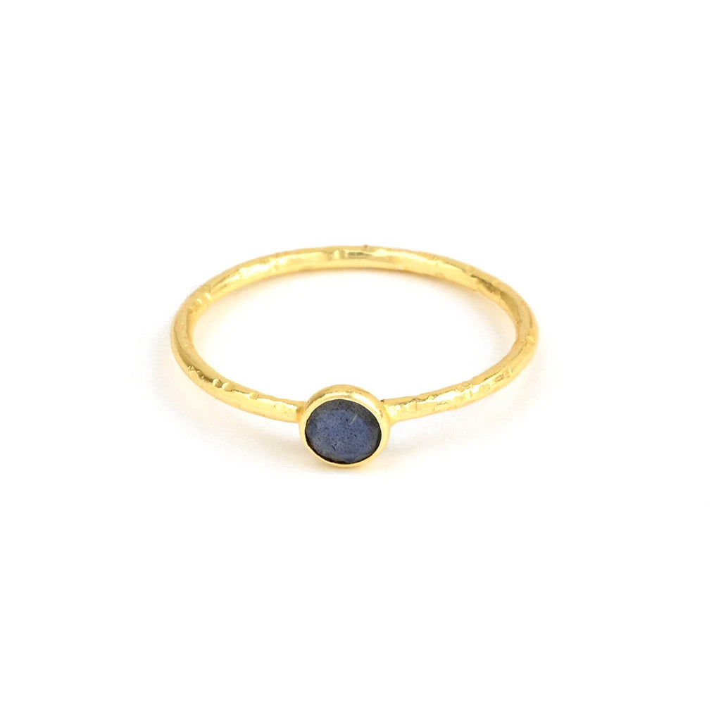 Sterling Silver Multi Gemstone Minimalist Rings - La Vitá Jewels