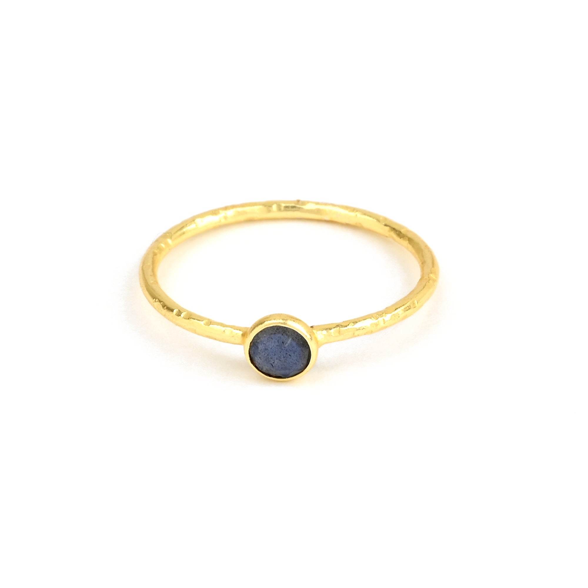 Sterling Silver Multi Gemstone Minimalist Rings - La Vitá Jewels