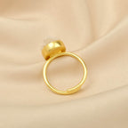 White Druzy Stone Adjustable Rings - La Vitá Jewels