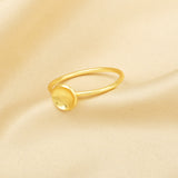 Metal Round Shape Thin Band Rings