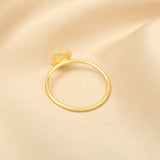 Metal Round Shape Thin Band Rings