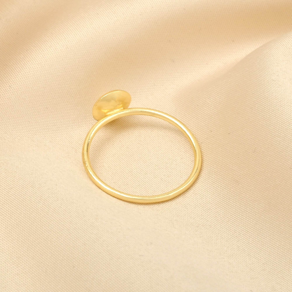 Metal Round Shape Thin Band Rings - La Vitá Jewels