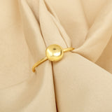 Metal Round Shape Thin Band Rings