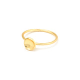 Metal Round Shape Thin Band Rings