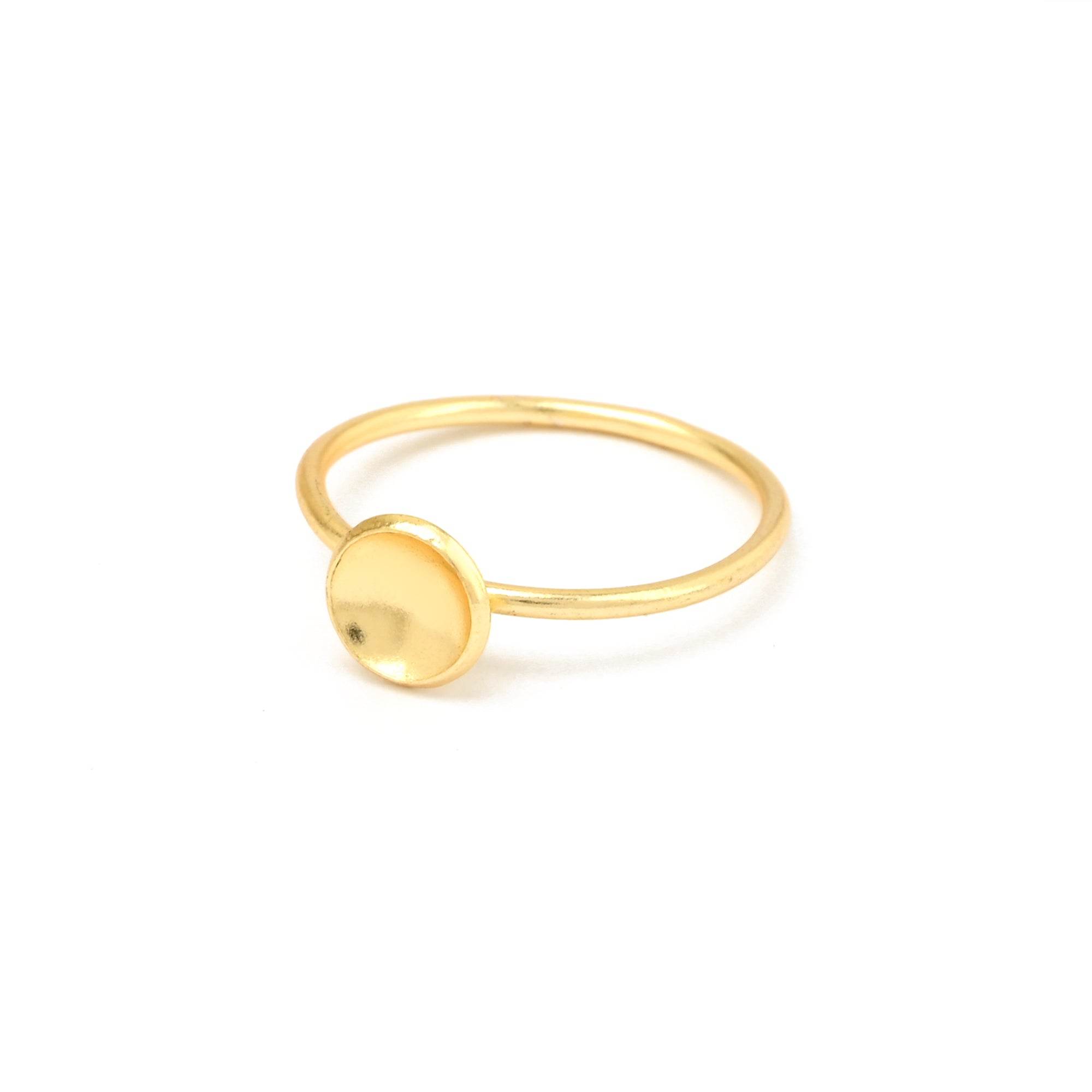 Metal Round Shape Thin Band Rings - La Vitá Jewels