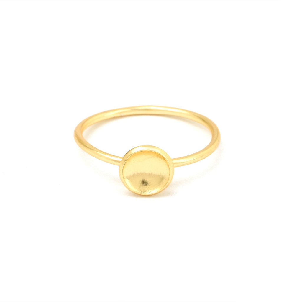 Metal Round Shape Thin Band Rings - La Vitá Jewels
